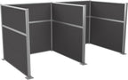 Versare Hush Panel Cubicle Kit | Workstation Partition Walls | Sound Dampening Cubicle Walls | Partitions for Desks
