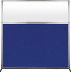 Versare Hush Screen Portable Room Divider | Workstation Wall Divider | Freestanding Privacy Hush Panels | Frosted Windows | Fabric Office Divider Screen | Great for Room Separation