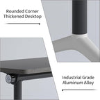 Conference Room Table with Flip-Top Design for Dynamic Meetings, Business Table Computer Desk with Heavy-Duty Frame,Foldable Seminar Meeting Tables for Home Office (6, B, 61IN)