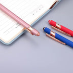 12 PCS 2 in 1 Stylus Ballpoint Pen with Stylus Tip, 1.0 mm Black Ink Metal Pen Stylus Pen for Touch Screens (Rose glod & 6 Colors)