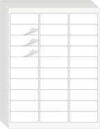 1" x 2-5/8" Address Labels 900 Labels Sticker Paper for Laser/Ink Jet Printer mailing Labels 8.5"×11" White 30 per Sheet