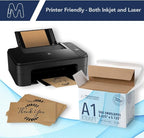 MOS A1 Invitation Envelopes – 3-5/8" x 5-1/8" Kraft Mailing Envelopes Self Seal (500 Count) – 120GSM/ 32LB Bond Heavy Duty – Gift Card, Business, Wedding, Card