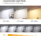 Lepro LED Desk Lamp with USB Charging Port Dimmable Home Office Touch Control Reading Table Lamp,3 Color Modes with 5 Brightness Level, School Dorm Room Essentials, Task Lamp, Sewing, Crafting, White