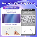 FLASHFORGE Rapid PLA Gradient Filament 1.75mm Thistle Purple & Ethereal Blue, Transform Colors Smoothly & Fast, Experience Exceptional Performance with 500mm/s High-Speed Printing, Top-Notch Filament