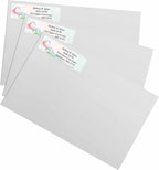 Soft Rose Watercolor Designer Rolled Address Labels with Elegant Plastic Dispenser