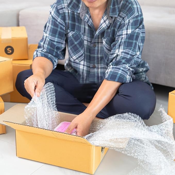 XYH 100 Pcs Bubble Pouches,8''x10'' Bubble Bag for Packing, Which is Anti-Impact Come with Exquisite Sealing Label Storage Packing and Moving.