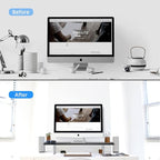 suptek Laptop Stand for Desk,Computer Monitor Laptop Stand Riser for Printer, Notebook and All Flat Screen TV Display,3 Height Adjustable(MST016)