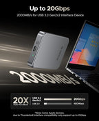 ORICO 512GB Magnetic Portable SSD, Aluminum Alloy, 4K 120 fps ProRes HDR Record and Store, Up to 2000MB/s, External Solid State Drive, Compatible with iPhone 16 Pro Max, Tablet, Computer - K20