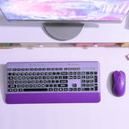 Silent Wireless Keyboard and Mouse Combo - Keyboard with Large Print Cover, 2.4GHz Full-Sized Ergonomic Keyboard with Wrist Rest and Mouse for Laptop, PC, Notebook, Desktop