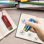 Custom Loyalty Business & Food Stamp - Personalized Self Inking Stamp, Small Round Rubber