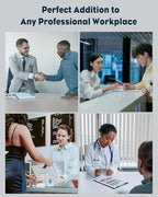 Uniclife Acrylic Business Card Holder for Desk 6 Slots Clear Business Card Display Stand for Men & Women Desktop Business Card Organizer Card Stand for Office Home Exhibition, 360 Card Capacity