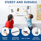 36" x 12" Magnetic White Board, Long Whiteboard Wall Hanging Vertical Board, to-do List Narrow Mini Small Portable Dry Erase Board for Walls