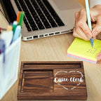 Office Clerk Gift Sticky Note Holder, Office Clerk Appreciation Gift, Thank You Gifts for Admin Secretary Receptionist Office Staff, Assistant Gifts Self-Stick Note Pad Holders Desk Organizer TZP32