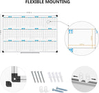 XBoard Magnetic Calendar Whiteboard 48" x 36", 12 Months Calendar Dry Erase Board, Silver Aluminium Framed White Board Planner for Home School Office Organization