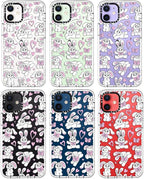 MOSNOVO Case for iPhone 12 Mini, [Buffertech 6.6ft Military-Grade Drop Protection] [Anti Peel Off Tech] Clear TPU Bumper Phone Case Cover Design - Bunnies