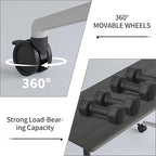 Conference Room Table with Flip-Top Design for Dynamic Meetings, Business Table Computer Desk with Heavy-Duty Frame,Foldable Seminar Meeting Tables for Home Office (4, B, 61IN)