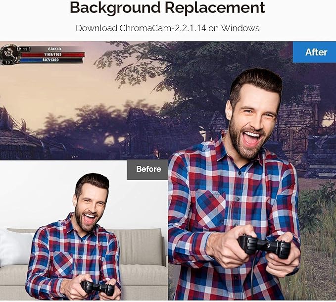 PC Webcam for Streaming HD 1080P, 960A USB Pro Computer Web Camera Video Cam for Mac Windows Laptop Conferencing Gaming Webcam with Ring Light & Microphone