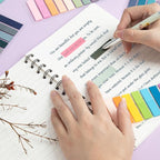 ZTML MS 4000 Pcs Morandi Sticky Tabs, 20 Sheets Book Tabs for Annotating Books, Page Flags Annotation Tabs, Page Markers, Colorful Book Annotating Tabs, Sticky Flags, Transparent Sticky Note Tabs
