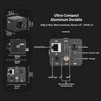 4K POV Box Camera PoE, ZowieCAM, Webcam, Simultaneously HDMI & SDI Output, RTSP/RTMP(s)/SRT, Standalone Live Streaming to YouTube/Twitch for Webcast, Meeting, Teaching & Gaming (CS)