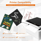 40 Sheets Bright White Cardstock 8.5 x 11 Printer Paper, 75lb Thick Craft Paper Card Stock for Wedding Invitations, Memus, DIY Making Cards, Business Cards, Menus, Birthday