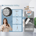 4Pack Folding Conference Room Table, Modern Conference Tables with Silent Wheels, Large Rectangular Mobile Training Tables for Office Classroom, Foldable Modular Seminar Table White (L63in)