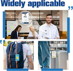 200 Pieces 5 Mil 2 1/2" x 4 1/4" Luggage Laminating Pouches Without Rope Clear Thermal Laminate Pouch Tags with Slot Hole for Pass Cards Student ID (200, 5 Mil-No Loops)