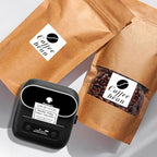 3 Rolls Phomemo Thermal Labels- 1.57''x 1.57'' Sticker Label Compatible for Phomemo M110/M220/M108/M250/M120/M150/M260 Thermal Printer, for Barcode, Address, Mailing, Black on White