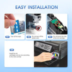 LC406 Ink Cartridges for Brother Printer for Brother LC406 LC406XL Ink Cartridge Work for MFC-J4535DW MFC-J4345DW MFC-J4335DW MFC-J5855DW MFC-J5955DW MFC-J6555DW MFC-J6955DW Printer (4 Pack)