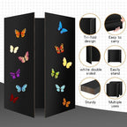 6 Pack Trifold Poster Board 48" X 36", IKAYAS Double Sided Black Poster Boards, Science Fair Display Boards Posterboard Foamboard for Mounting, Prints,Art,Display,Projects Classroom Supplies