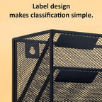 Kuntine.B Wall File Organizer Office Hanging Magazine Holder Wall File Organizer for Office Home (Black, 3 Tier)