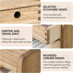 KIRIGEN Desk Organizer with 3 Drawers - Wood Drawer Storage Box with Trays for Tabletop - Workspace Office Toiletries Supplies Tool Caddy - Wooden Storage Cabinet1 Layer Dark Brown（DT1D3C-DBR）