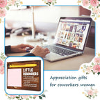 Inspirational Motivational Little Reminders Gifts for Women Men, Positivity Recovery Self Care Encourage Gifts, School Counselor Gifts, Mental Health Gifts, Desk Retro Note Pad Holder VN340