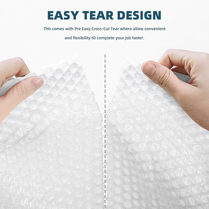 Metronic Bubble Cushioning Wrap 9 Pack 16 Inch x 324 FT, Dense Bubble Packing Air Wrap Clear Bubble Packing Roll for Shipping and Moving Supplies, Perforated Every 12"