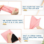 PerKoop 12 Pcs Jumbo Book Covers Stretchable Fabric School Book Protector Reusable Washable Cover Protector for Most Hardcover Textbooks(Vivid Colors,6 x 9 Inch)