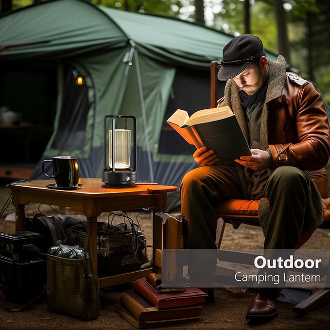 cordless led table lamp,klarako crystal lantern,outdoor table light,auge light Portable Metal Table Lamp for Indoor/Outdoor, 3 Colour4000mA Dimming Battery Powered Small Desk Lamp Bar/Camping-Black