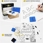 Magicfly Small White Boards, Dry Erase Board Pack of 26, Mini Whiteboards 9x12 Inches Double-Sided White Boards for Students Classroom Teachers School Supplies Office with 32 Pens and 26 Erasers