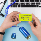 Custom Loyalty Card Personalized Self-Inking Stamp for Business, Reward, Food - Small Round Rubber