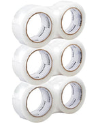 Clear Packing Tape, Heavy Duty Packaging Tape Designed for Moving, Packing, Shipping and Mailing, 1.88" x 63 yds, 6 Rolls