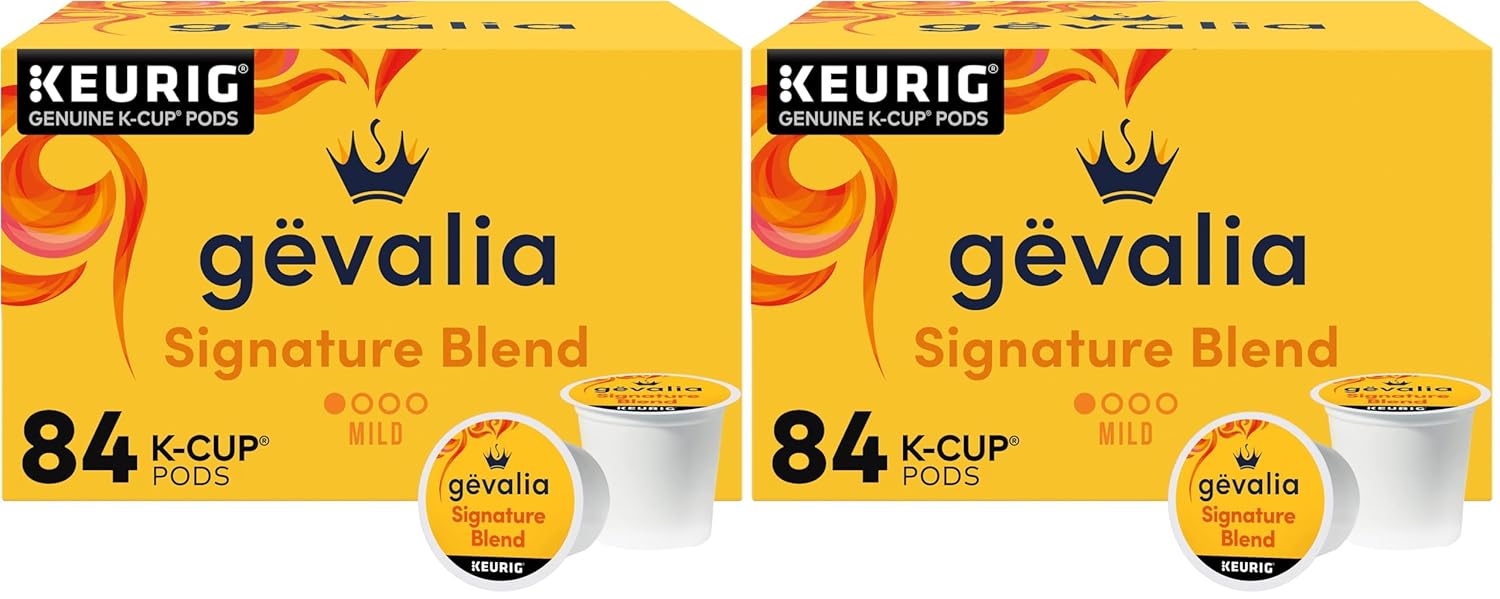 Gevalia Signature Blend Mild Light Roast K-Cup Coffee Pods (84 ct Box) (Pack of 2)