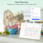 10.1 Inch WiFi Digital Calendar, Smart Touchscreen Interactive Display for Family Schedules Chore Chart, Meal Planner, To Do List, Smart Sync Switchable Digital Photo Frame w/Desk Stand