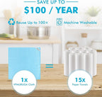 Easy Clean Fish Scale Nanoscale Dish Cloths,Streak Free Miracle Microfiber Cleaning Cloths for Kitchen,Counter,Washing Dish,Window,Mirror,Glass Lint Free Polishing Rag,All-Purpose,Reusable,Pack of 24