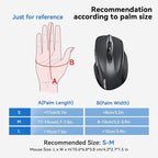 TECKNET Wireless Mouse (BT5.0/3.0 & 2.4G) Rechargeable 4800 DPI Silent USB A & Bluetooth Mouse 6 Buttons, Wide Compatibility - Grey
