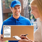 4x6 Thermal Labels, 2 Packs of 500 4x6 Fold Labels - Compatible with JADENS, ASprink, Phomemo, Rollo, Zebra, Omezizy and Other Thermal Printers