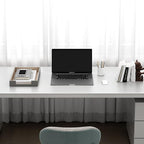 Leather Letter Tray, THIPOTEN Elegant Desk Organizer for Office Supplies, Mail, Paper, File, Magazine, Perfect Office Organization for Desktop(Grey)