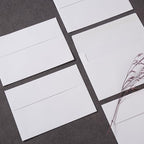 Wishop 50 Pack Self-Adhesive Envelopes with Fold Cards for Wedding Invitations, Greeting Cards, Baby Shower, Letter Mailing (White, 5x7)