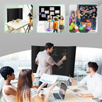 10 Pack Trifold Poster Board 48" X 36", IKAYAS Double Sided Black Poster Boards, Science Fair Display Boards for Mounting, Prints,Art,Display,Projects Classroom Supplies