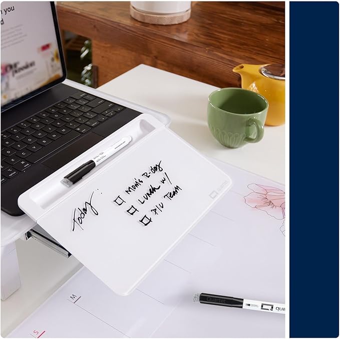 Quartet Dry Erase Markers, Fine Tip White Board Dry Erase Markers with DryGuard Ink Protection, Office Essentials, Black, 36 Pack (Q120Z01-R)