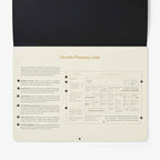 Intelligent Change Monthly Desk Pad, 2-Year Productivity Planner, Tear-Out Deskpad for to-Do List, Calendar, Productivity Tools for Time Management and Mindfulness, A4 Size, Black