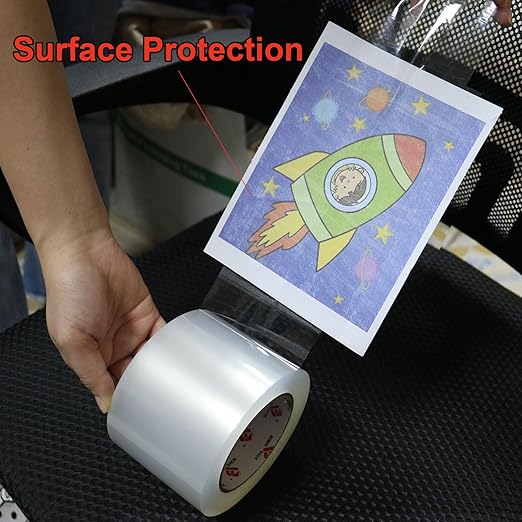 BOMEI PACK 3 inch Wide Clear Packing Tape, 3 inch x 110 Yards (330ft), Industrial Grade 3'' Heavy Duty Shipping Tape Refills for Box Office Moving, Packaging and Mailing