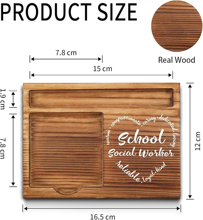 School Social Worker Gifts, School Social Worker Appreciation Gifts, Thank You Social Worker Gifts, School Social Worker Office Decor, School Social Worker Desk Self-Stick Note Pad Holders GSH6